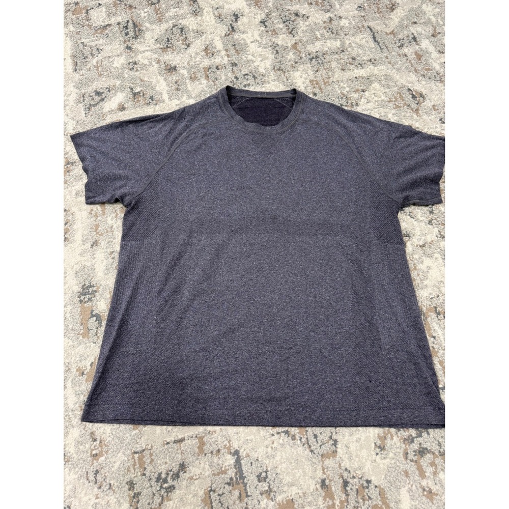 Lululemon Metal Vent Tech Short Sleeve Shirt XL Heathered Purple Grey 1555